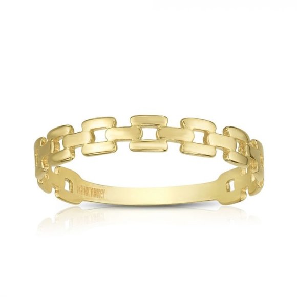 14K Gold Link Ring